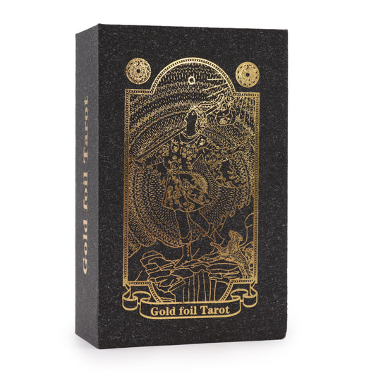 Gold Foil Tarot Set with Book