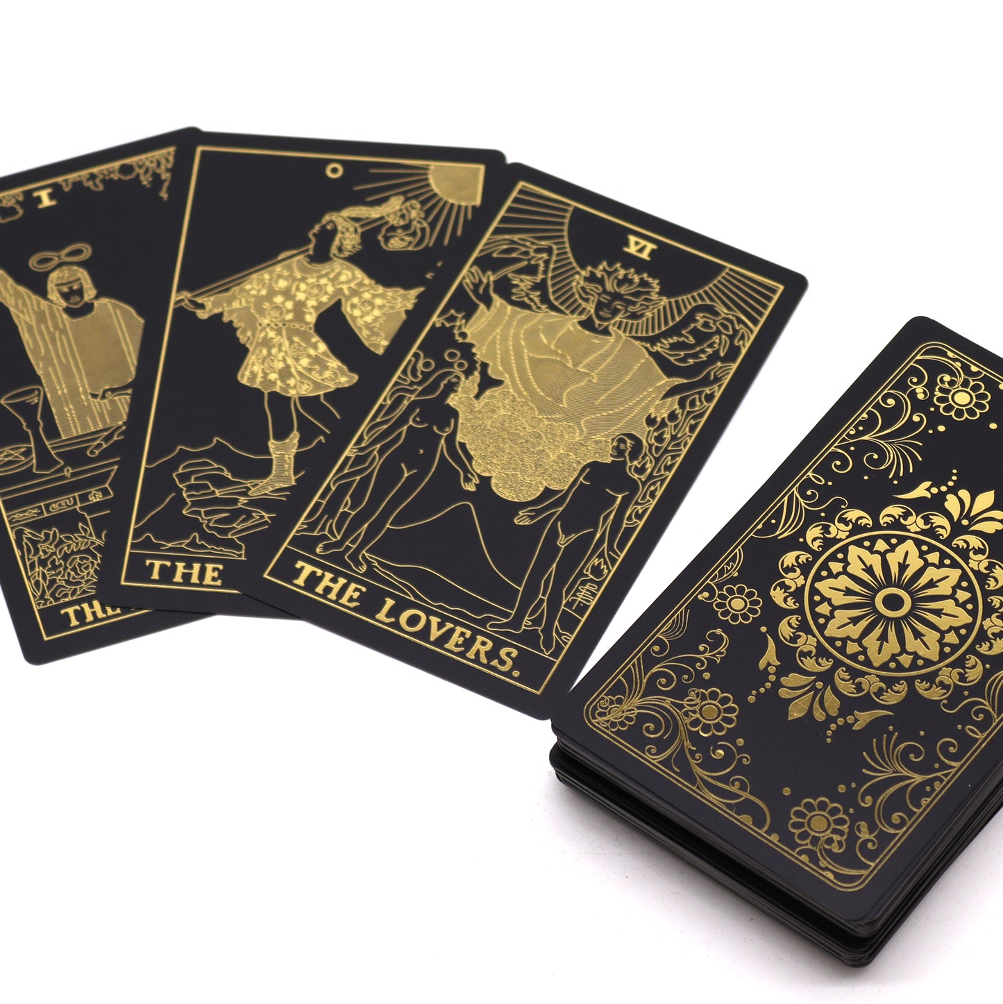 Gold Foil Tarot Set with Book